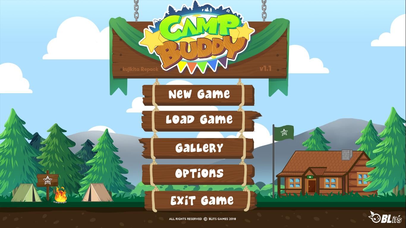 [5,45 Go] Camp Buddy [2.1] (Blits Games) [UNCEN] [2018, Adv, Yaoi, Arcade, Teen, Oral / Anal Sex, Handjob, Fellation, SLG] [ENG]