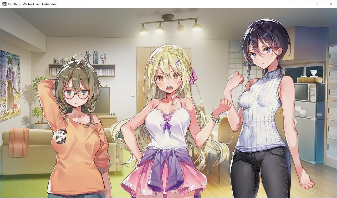 [1.62 ГБ] Oshirabu: Waifus Over Husbandos [ver1.01] [2020, Adv, Юрий, Офис-леди] [ENG]