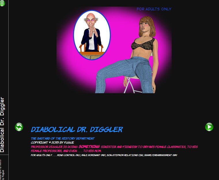 [97.3 MB] Diabolical Dr. Diggler [INPROGRESS, 0.6] (Fugue) [Uncen] [2016, Adv, Inceste, Mind Break, Striptease, Submission] [ENG]