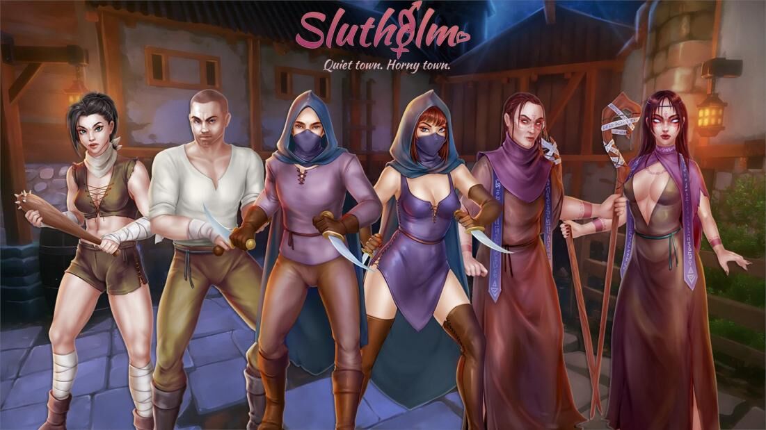 Slutholm : Dream Town [INPROGRESS, SEPTEMBER21] [2020, ADV, Romance, Masturbation, Fellation, Vaginal, Anal, Domination, Toying, Interracial, Exhibitionnisme, Voyeurisme, Tricherie, Corruption, Monster Girls] [RUS ENG]