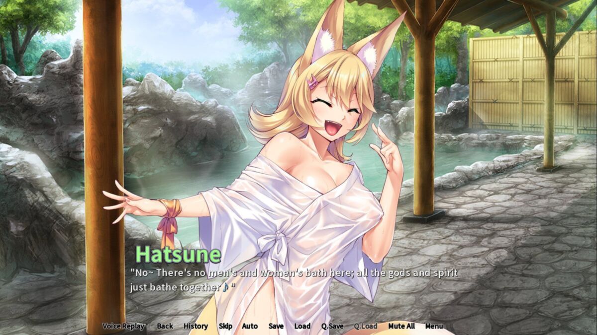 Tails \u0026 Titties Hot Spring / Kemomimi Musume-Tachi Ga Iyashite Kureru Kozukuri Onsen'yado [Cen] [2021, Adv, Große Titten, Blowjob, Gruppensex, Handjob, Männlicher Held, Harem, Kitsune, Monster Girl, Neko,Schwanger, 