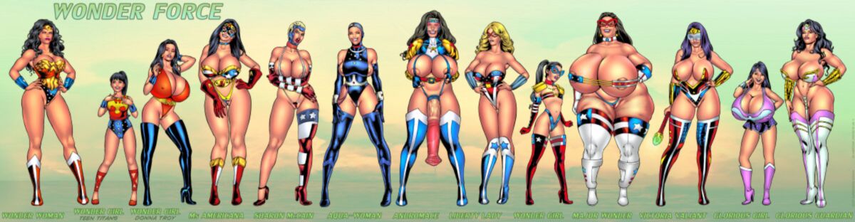 [Comix, Art] Superheroine Collection / Author's Comics and Art Collection (Superheroine) [Anal, DP, Wonder Woman, Group, Orgy, Milf, Mature, Big Breasasts, Big Ass, Big Dick, Monsters, BDSM, SLAVERY, HARDY][Jpg, pdf] [English, rus]