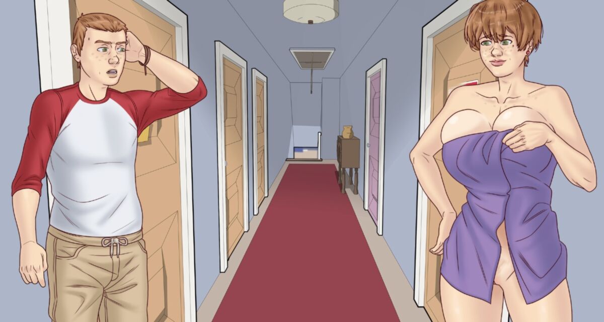 Resident X [Inprogress, 0.5.5] (The Red Pixel) [Unken] [2021, Adv, Big Ass, Big Tits, Groping, InceSt, Male Protagonist, Milf, Voyeurism] [Eng]