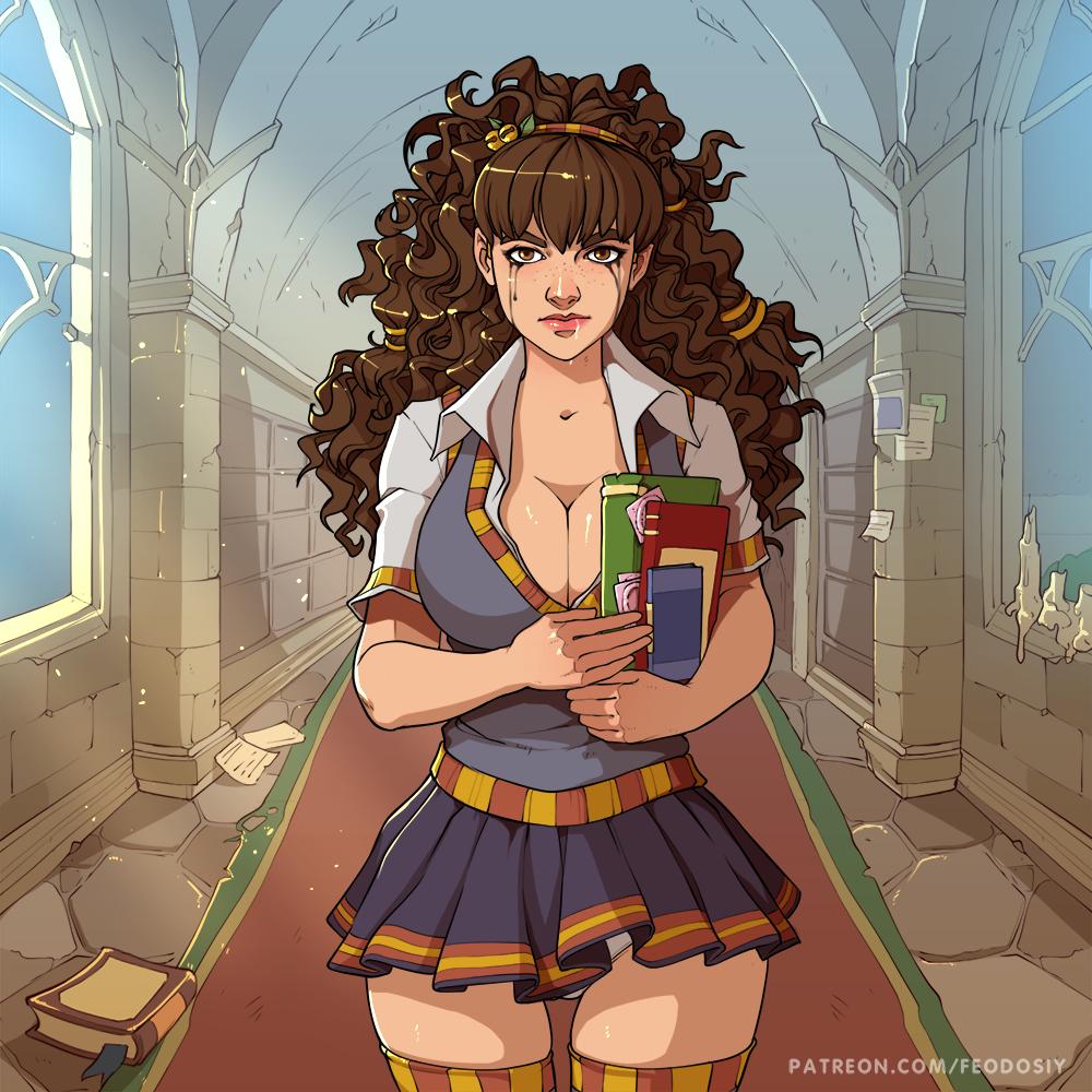 Hogwarts: Lecciones de magia [En progreso, Avance] (Feodosiy) [Unken] [2023, Avance, Animación, Héroe masculino, Tetas grandes / Pechos grandes / Pechos grandes, Vaginal, Uniforme escolar, Escuela, Fan, Fan, Fan, Fan, Fan 