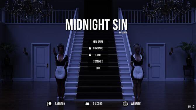 Midnight Sin [Inprogress, 0.1.3] (Faerin) [unken] [2023, Adv, 3DCG, MALE PROTAGONIST, MILF] [Rus Eng]