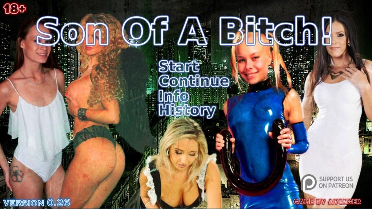 Son of A Bitch!Western Mod (In Progress, 0.29) (Avenger) [2016, ADV, Male Protagonist, Animation, Simulator, BDSM, Blackmail, Cheating, Corruption, Creampie, Drugs, Footjob, M Ale Domination, Milf, Ntr, Pregnancy, Rape, Striping, Voyeurism, Anal Sex,